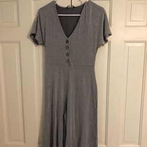 Black and white striped jumpsuit